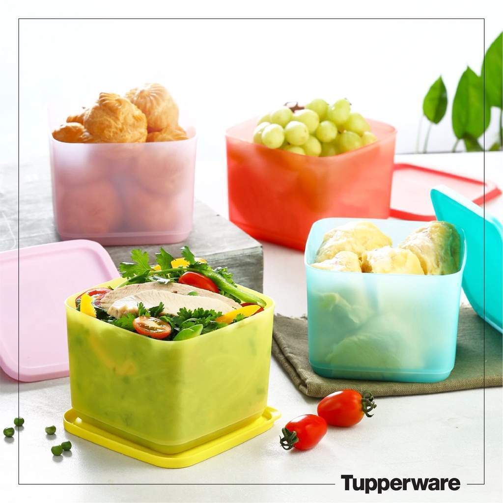 Bộ hộp bảo quản thực phẩm Medium Square Round (4 hộp)