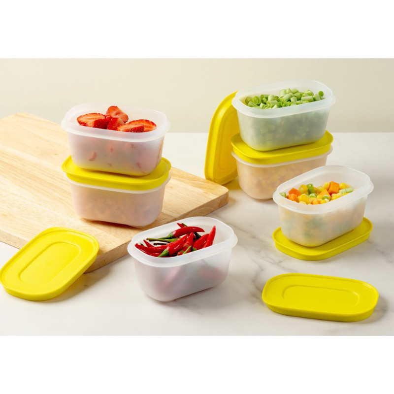 Bộ hộp trữ đông Mini Freezermate Gen II 170ML (6 hộp) – Tupperware (vàng Lemon)
